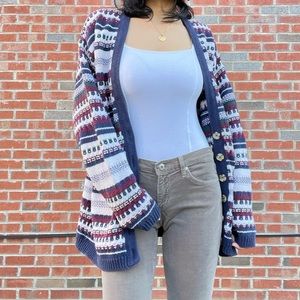 VTG ⏰ NORTHERN REFLECTIONS in collaboration with PARKHURST striped cardigan